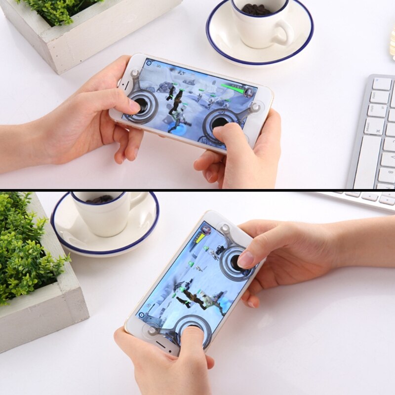 2Pcs Joystick Joypad Gamepad Touch Screen Controller Game Play For Phone iPads 746D