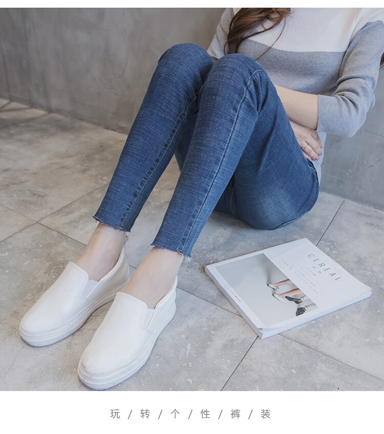 Elastic Waist Belly Denim Maternity Jeans Suit for Four Season Wear Pencil Trousers Clothes for Pregnant Women Pregnancy