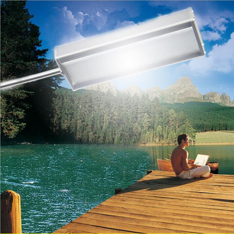 Solar gadelys bevægelsessensor sikkerhed 48 led lampe med 3000 mah batteri super lys gade sti lys