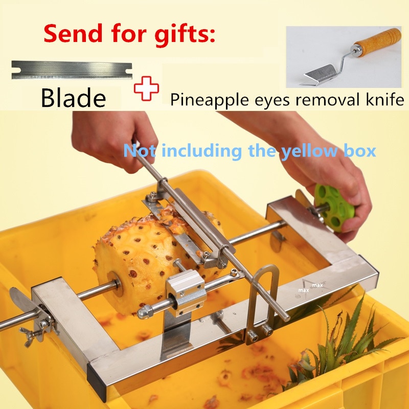 Instrukcja ananasa ze stali nierdzewnej maszyna robić obierania z wymiana ostrza łatwa obsługa instrukcja owoce obierak wysokiej jakości