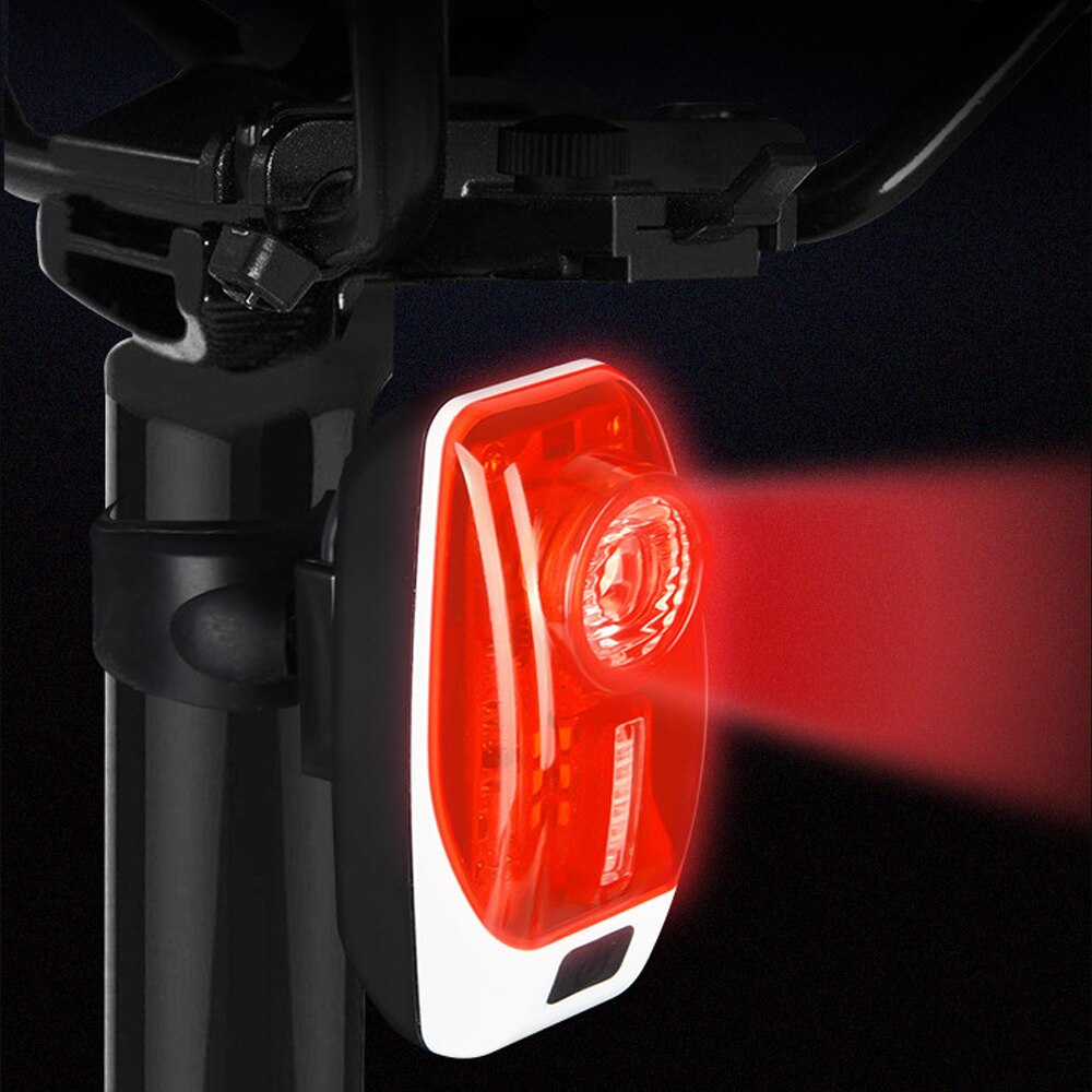 Achterlichten Fiets Licht Lamp Usb Oplaadbare Achterlicht Waterdicht Raypal 3W Led Veiligheid Cycling Bike Light Fiets Accessoires: Default Title