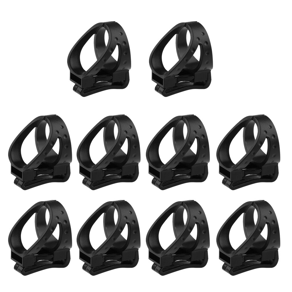 10 Stuks Universele 26 Mm/1 Inch Duiken Quick Release Snorkel Keeper Afneembare Clip Voor Bevestiging Aan Een duikbril