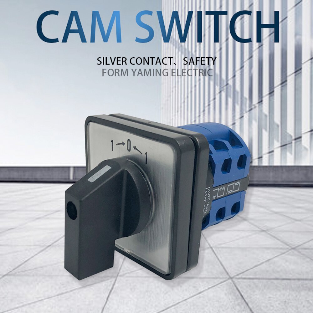 Reset Rotary Switch Selector 20A 2 Phases 3 Positions Changeover Cam Switches Self Resetting/Momentary LW26-20/2B LW28 LW39B