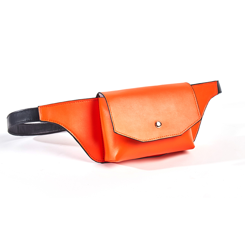 DAUNAVIA Serpentine Fanny Pack dames nouvelle femmes en cuir PU taille ceinture sac taille sac en cuir petit épaule poitrine sacs: Orange