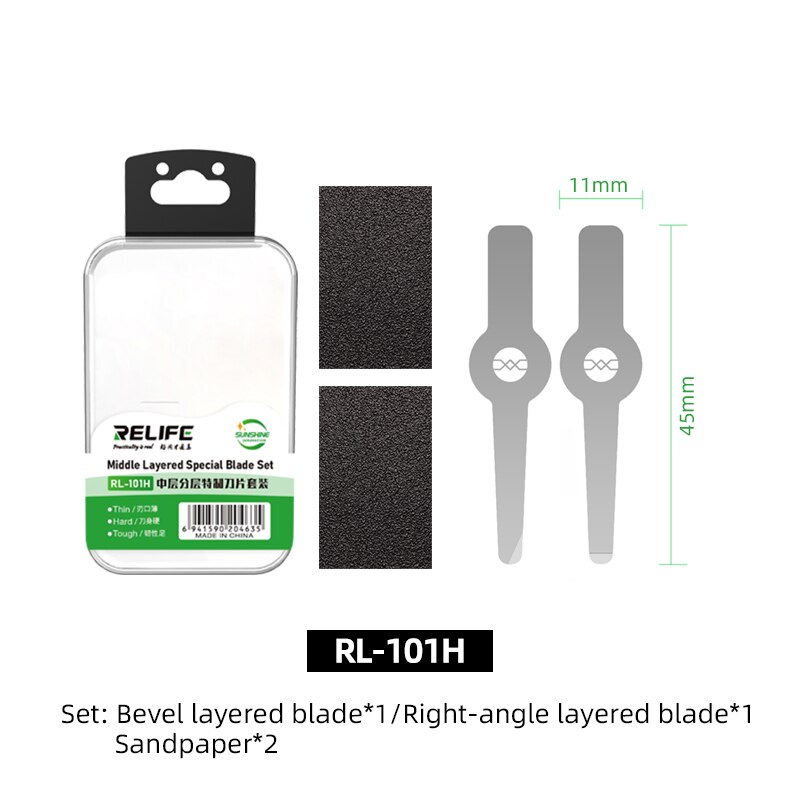 RELIFE RL-101H Main Board Middle Layer Layered Special Blade For Mobile Phone Motherboard Chip Repair Bevel Layered Blade