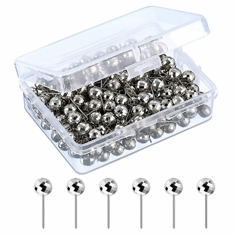 100/200 pièces tête de boule broches punaises multicolore broche à coudre pratique couture décoration épingles bricolage artisanat ornement couture outil