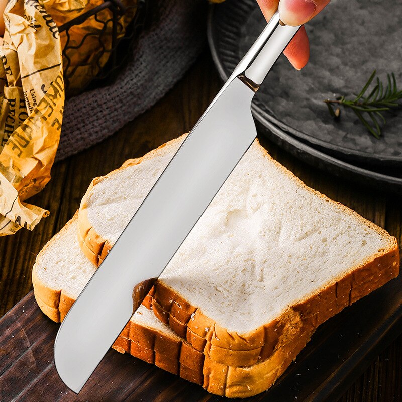 420 rustfrit stål western food steak kage smør kniv toast hamburg skive multifunktion frugt grøntsag kniv