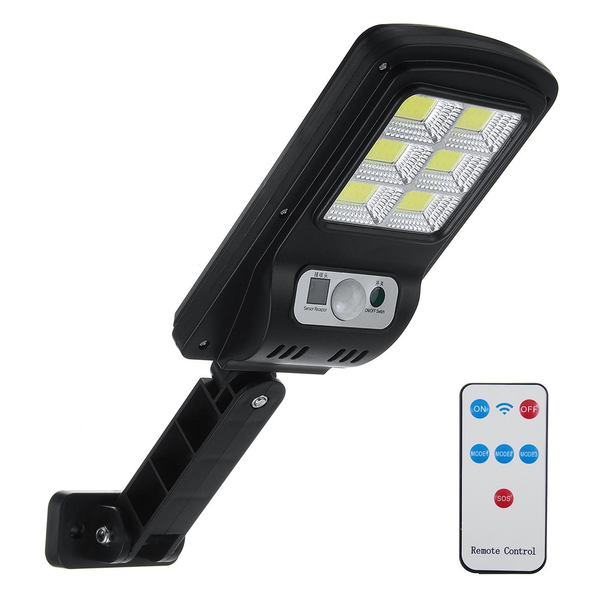 800W Solar Street Lights COB Led Light Waterproof PIR Motion Sensor Outdoor Wall Light Security Light Solar Lamp Garden Lighting: with Remote Control