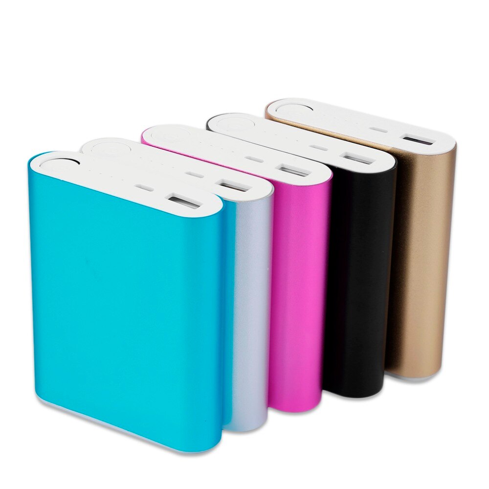 Powerbank 4*18650 batteriboks etui gjør-det-selv 10400 mah-sett universell usb eksternt backup-batteri medfølger ikke til xiaomi-telefoner