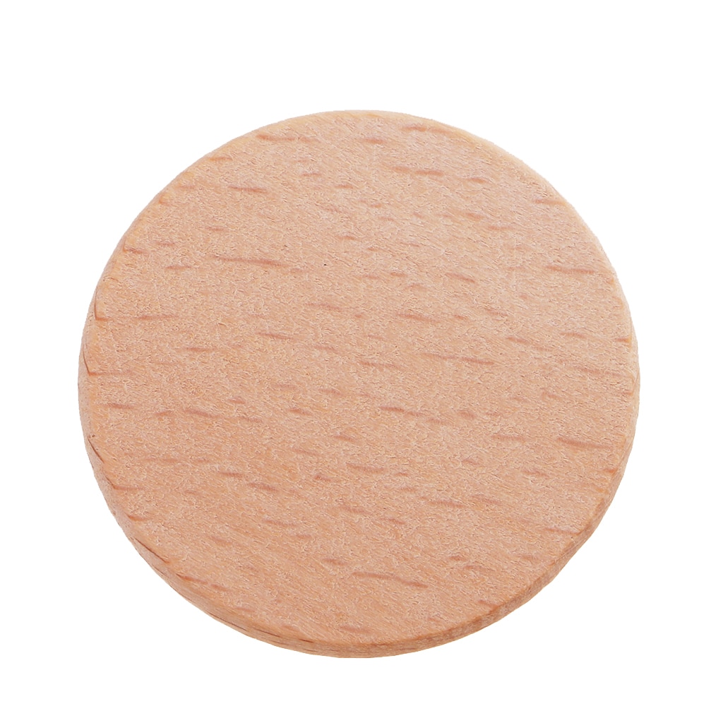 20Pcs Natural Blank Wood Pieces Round Slices Discs for Kids DIY Engraving Birthday Boards Game Pieces Homr Decor - 36mm