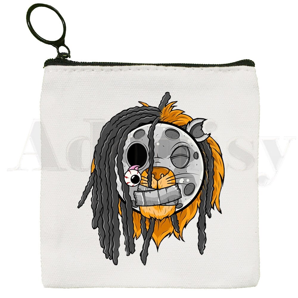 Chief Keef Hip Hop Canvas Bag Pure White Bag, Zipper Bag Coin Bag Coin Bag Clutch Bag: D