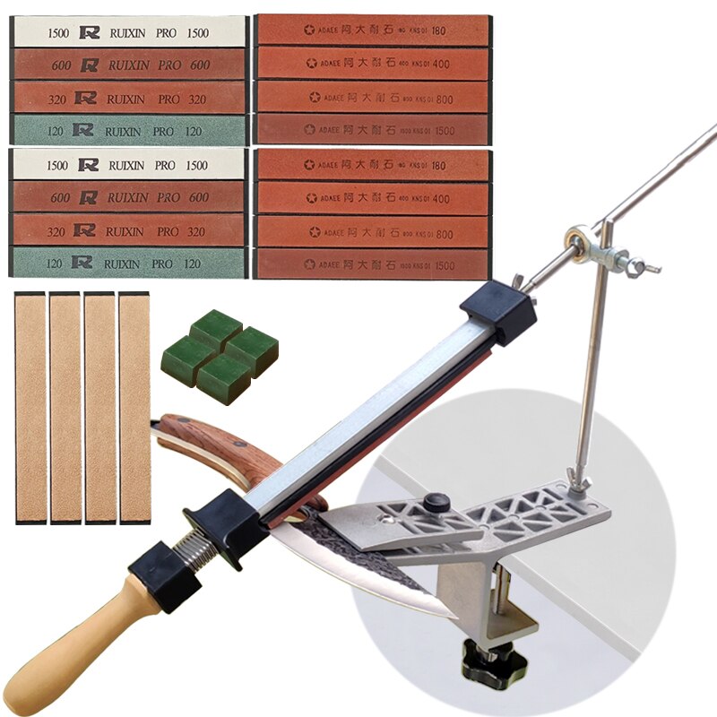 Ruixin pro RX008 Aluminium alloy Knife sharpener system fixed angle sharpener sharpening stones kitchen tools grinding kit: GT 4y2  4you2  PG4
