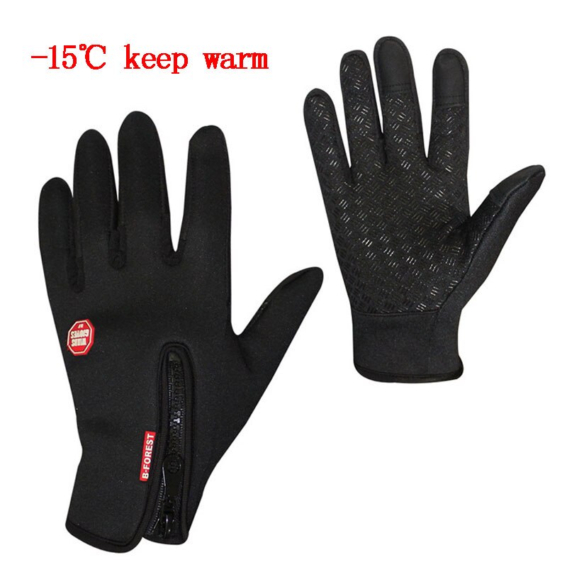 Gants de Ski d'hiver pour la neige, Sport de plein air pour femmes et hommes, imperméables et chauds, pour moto, écran tactile, gants de Ski de Snowboard: WHITE / L