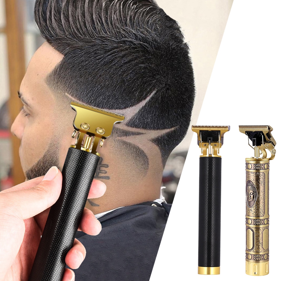 Pro li t-outliner skelet heavy hitter trådløs trimmer herre 0mm skaldede hårklipper finish hårklipning  t9 maskine