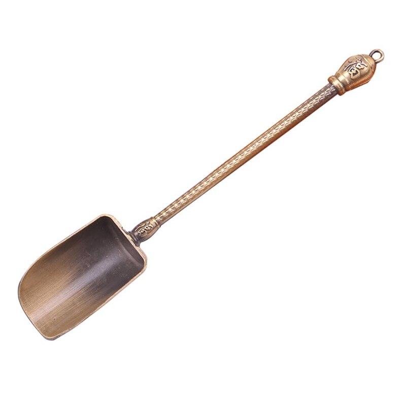 Chinese Tea Spoons Copper Tea Scoop Spoon Tea Leaves Chooser Holder Chinese Kongfu Tea Accessories Tools