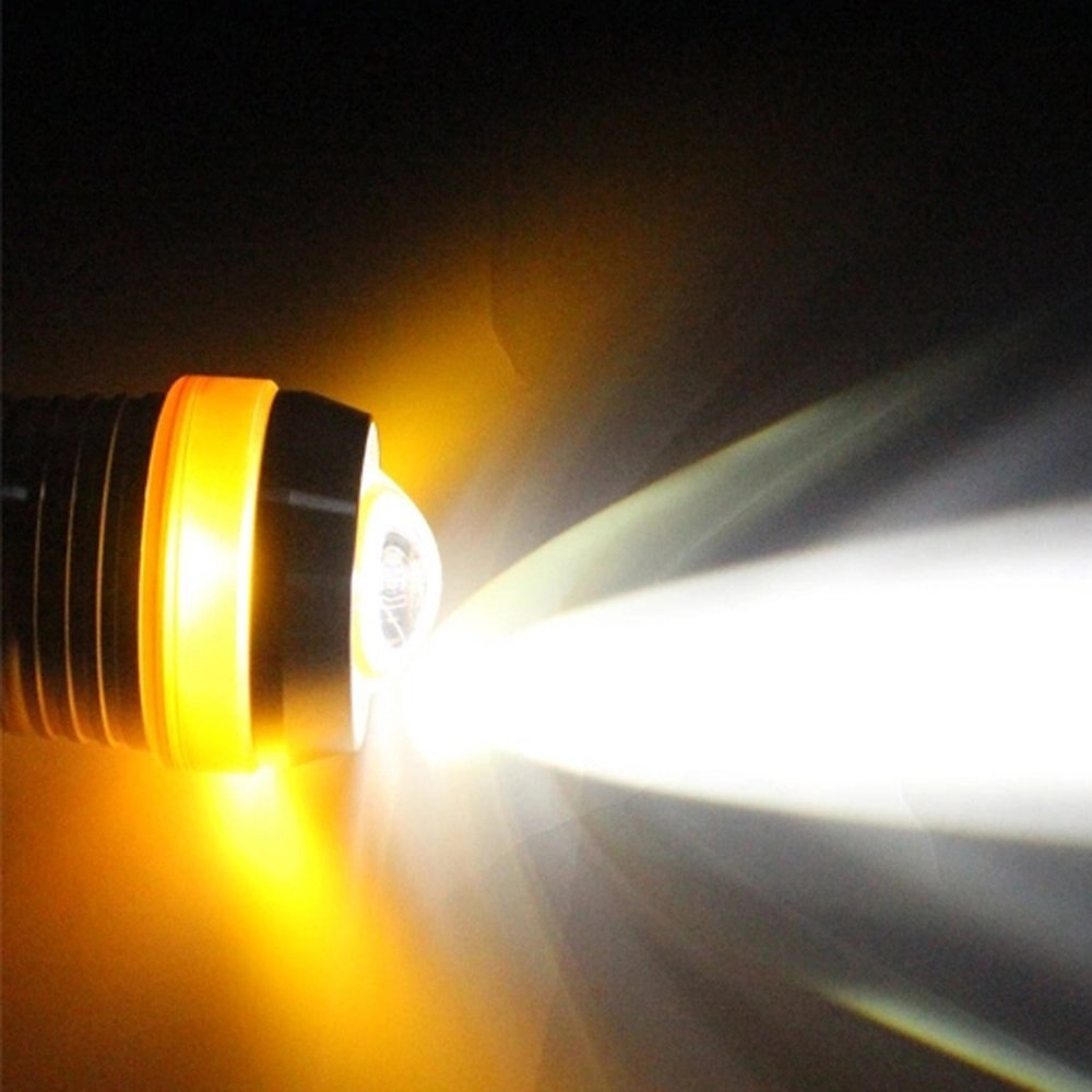 Universal Waterproof Black Shell U3 LED Motor Bike Motorcycle Headlight Spot Light