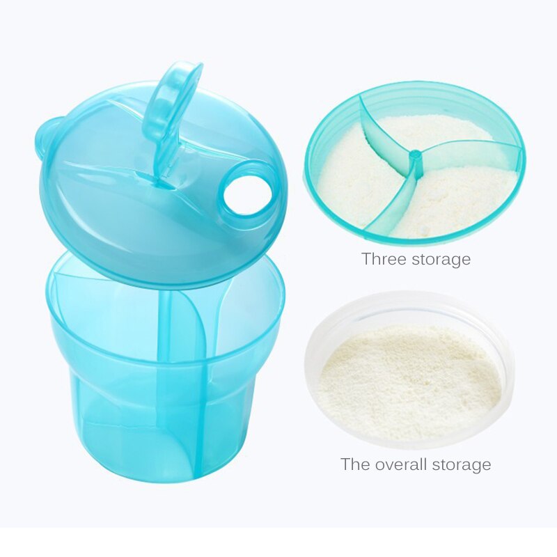 3 grid Milk Powder Box Milk Powder Can Milk Powder Container Dispenser Milk Powder Storage Box Independent Mix Container
