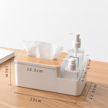 Tissue Box Modern Wooden Cover Paper with Oak Home Car Napkins Case Home Organizer Decoration Tools Plastic: g