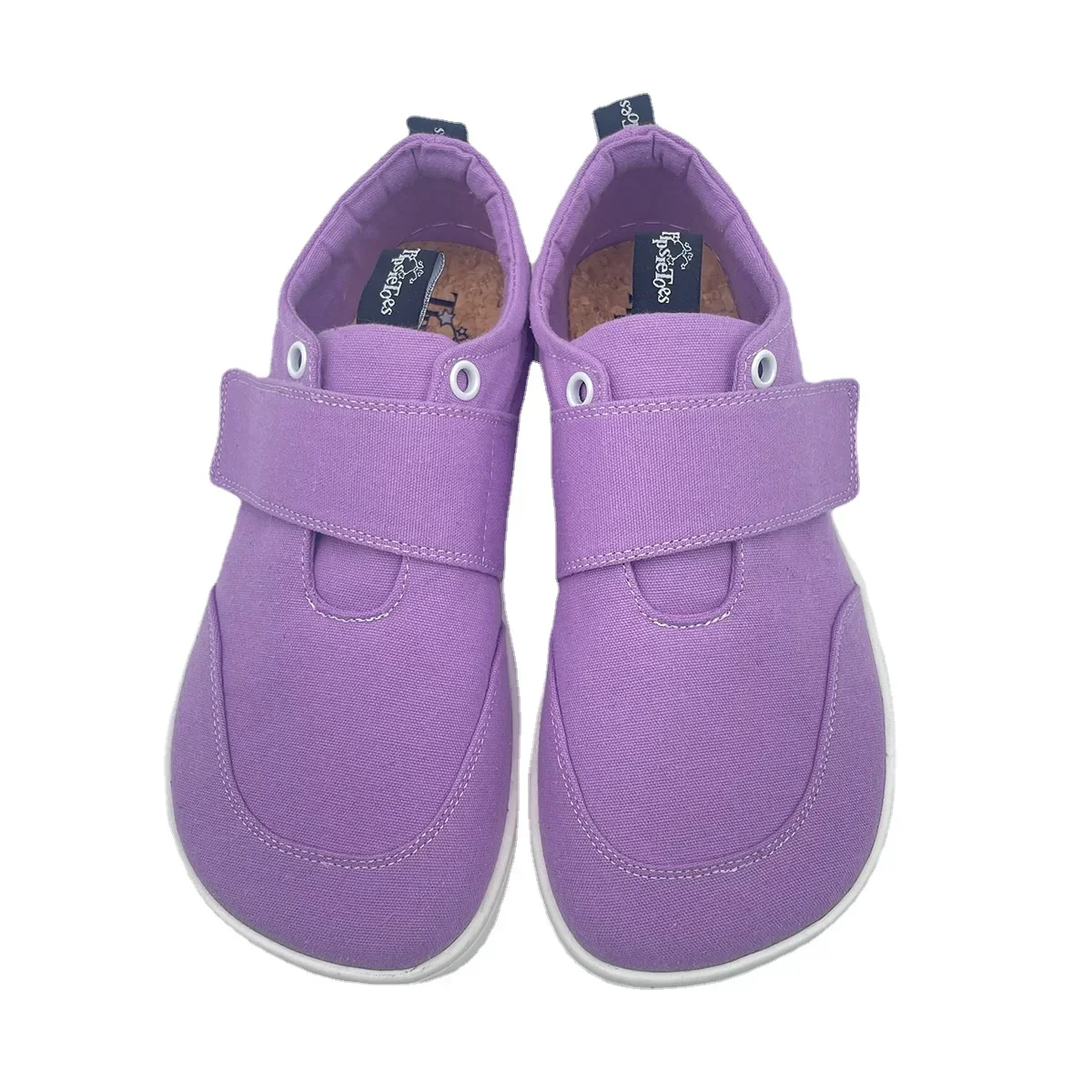 Tipsietoes 2025 Natuurlijk 100% Katoenen Canvas Barefoot Dames Met Platte Zachte Zero Sole Breder Teen Box Lichtgewicht Minimalistisch