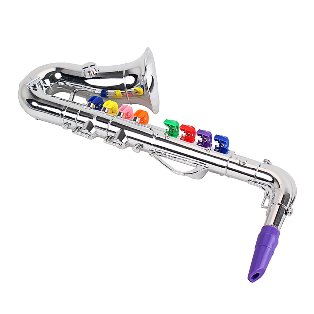Mini saxofon med 8 note sax musikalsk læringsudviklingslegetøj til børnebarn