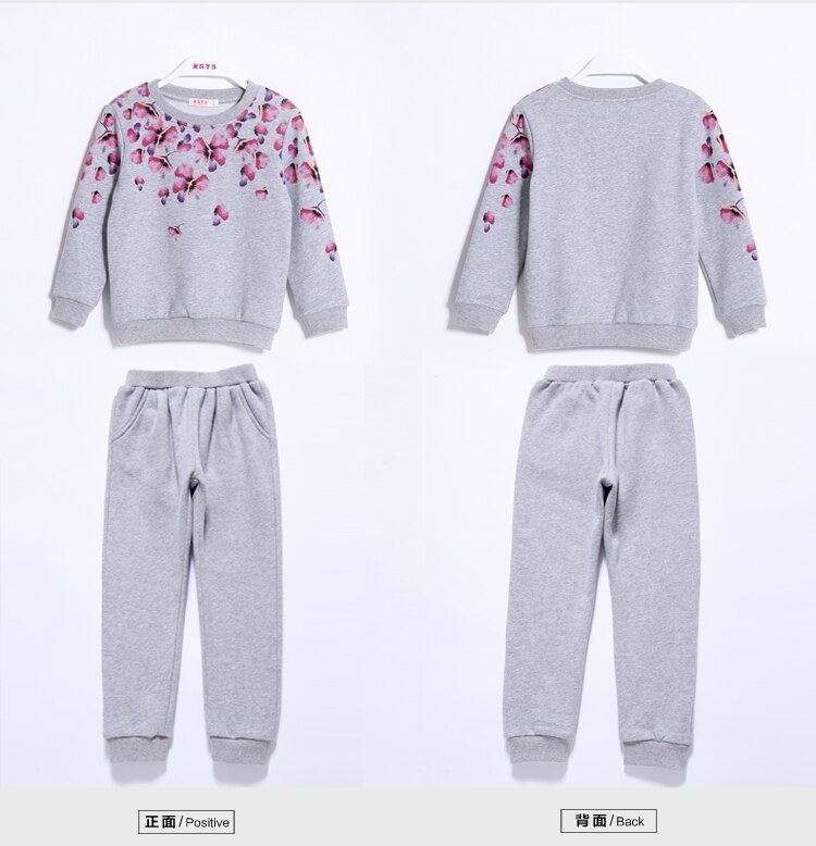 Girls Clothing Sets Spring Autumn Girl Sport Suits Floral Kids Suit Casual Tracksuit For Kids Children Clothing 2-8T