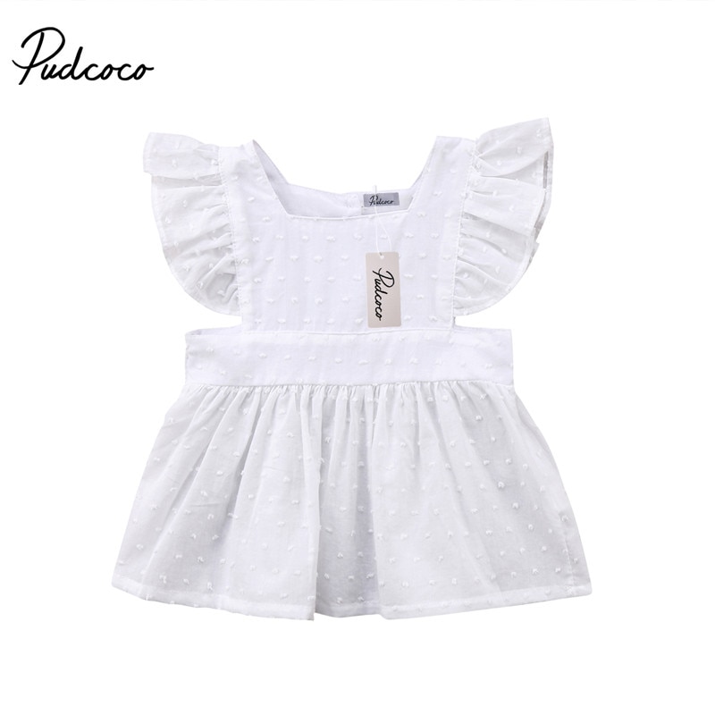 Newborn Kids Baby Girls Clothes Ruffle Top T-shirt Blouse Dress Summer Clothes Outfits 0 to 3T