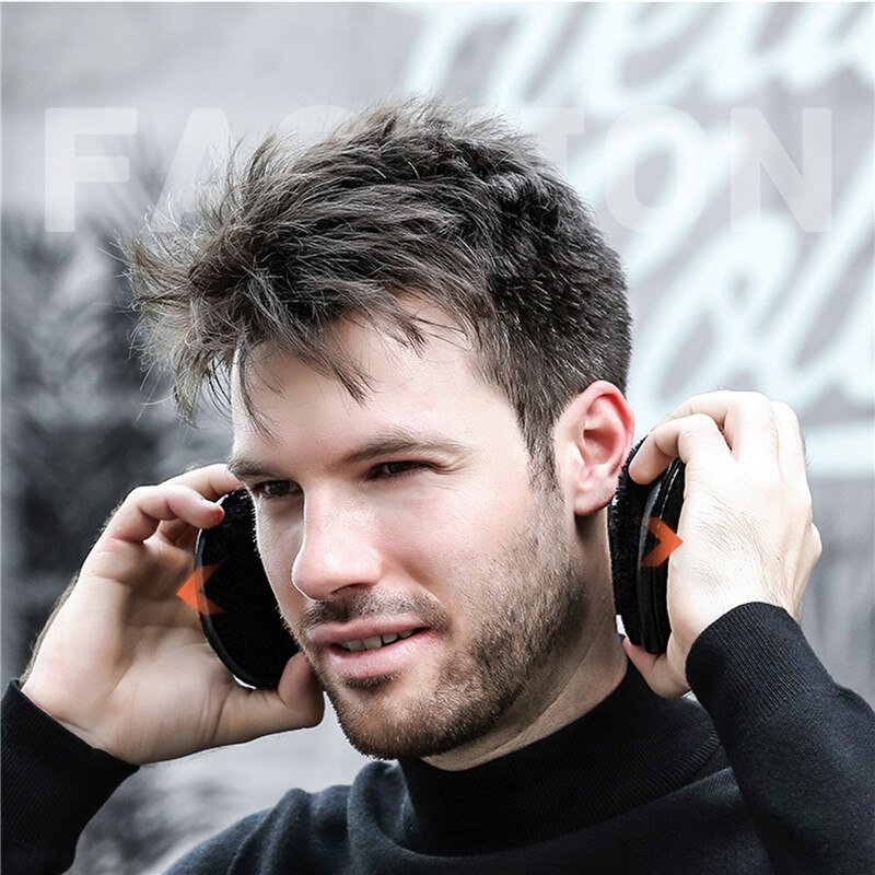 Męskie ocieplacze na uszy, wiatroszczelne, składane, polarowe, ciepłe nauszniki robić jazdy na nartach zimowych