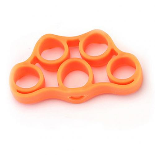 5 löcher Hand Griff-stärkungsmittel Finger Bahre Gitarre Klavier Festigkeit Trainer Finger Expander ÜSpund Trainer: Orange