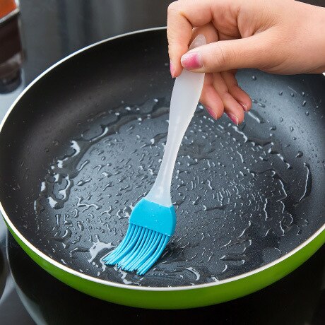 1pc non-stick bbq grillmåtte madlavning grillplade varmebestandighed let rengøres bagemåtte køkkenredskaber: Børste tilfældig farve