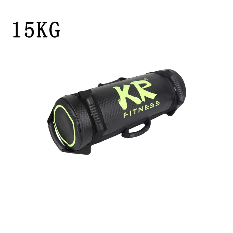 Filled Weight Sand Power Bag 5/10/15/20/25/30 Kg Strength Fitness Exercise Cross-fit Sand bag Gym Training Body Building Sandbag: Black 15kg