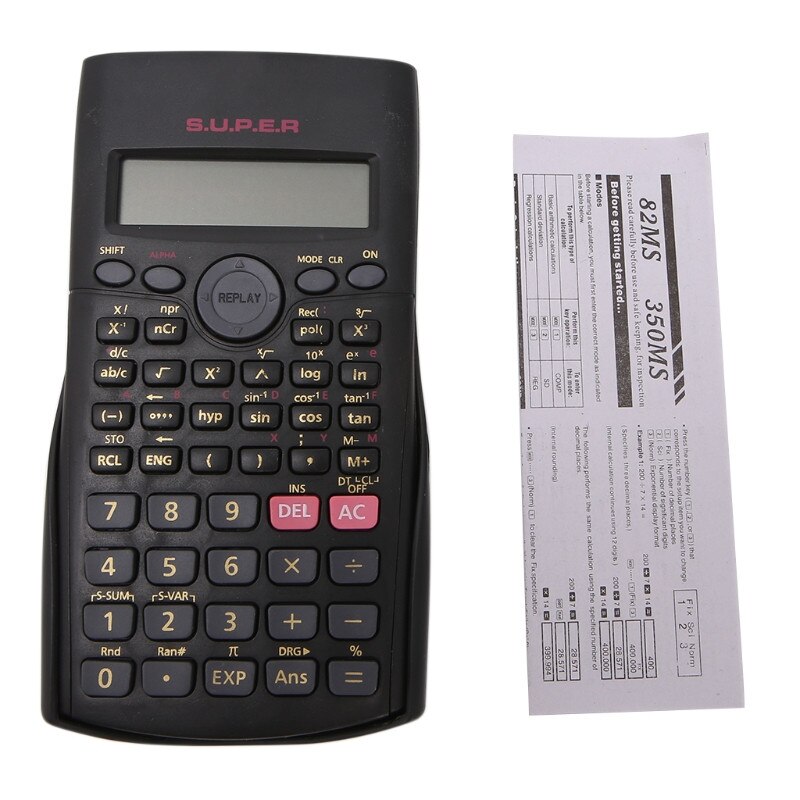 Student Multi-Function 2-Line Display 12 Digit Electronic Scientific Calculator 667C