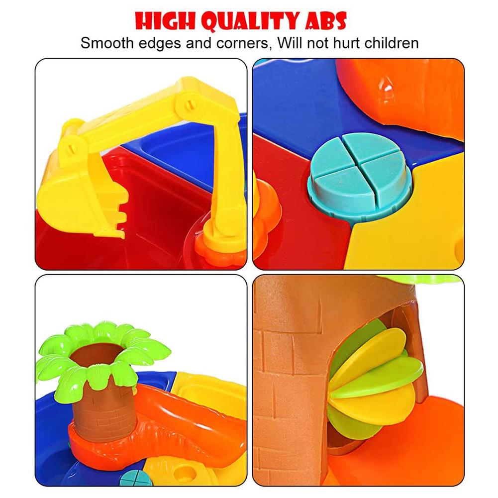 Table de plage et d&#39;eau pour enfants, ensemble de jeu pour creuser du sable, pour la piscine, coffret