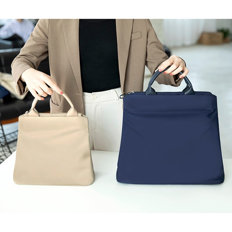 Casual woman's Briefcases High capacity material document Bag business trip A4 laptop phone Organize package Accessories supplie