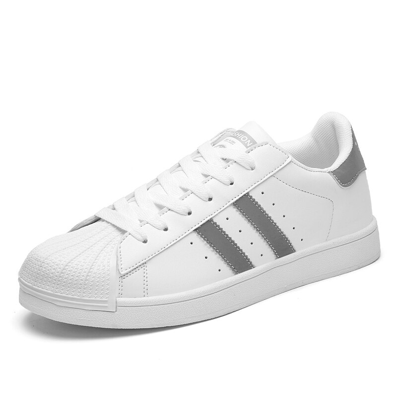 Mannen Witte Skateboard Schoenen Superstar Sneakers Skate Schoenen Leisure Skateboarden Schoenen Mannen Board Trainers Stan Sneaker Casual: Grijs / 10