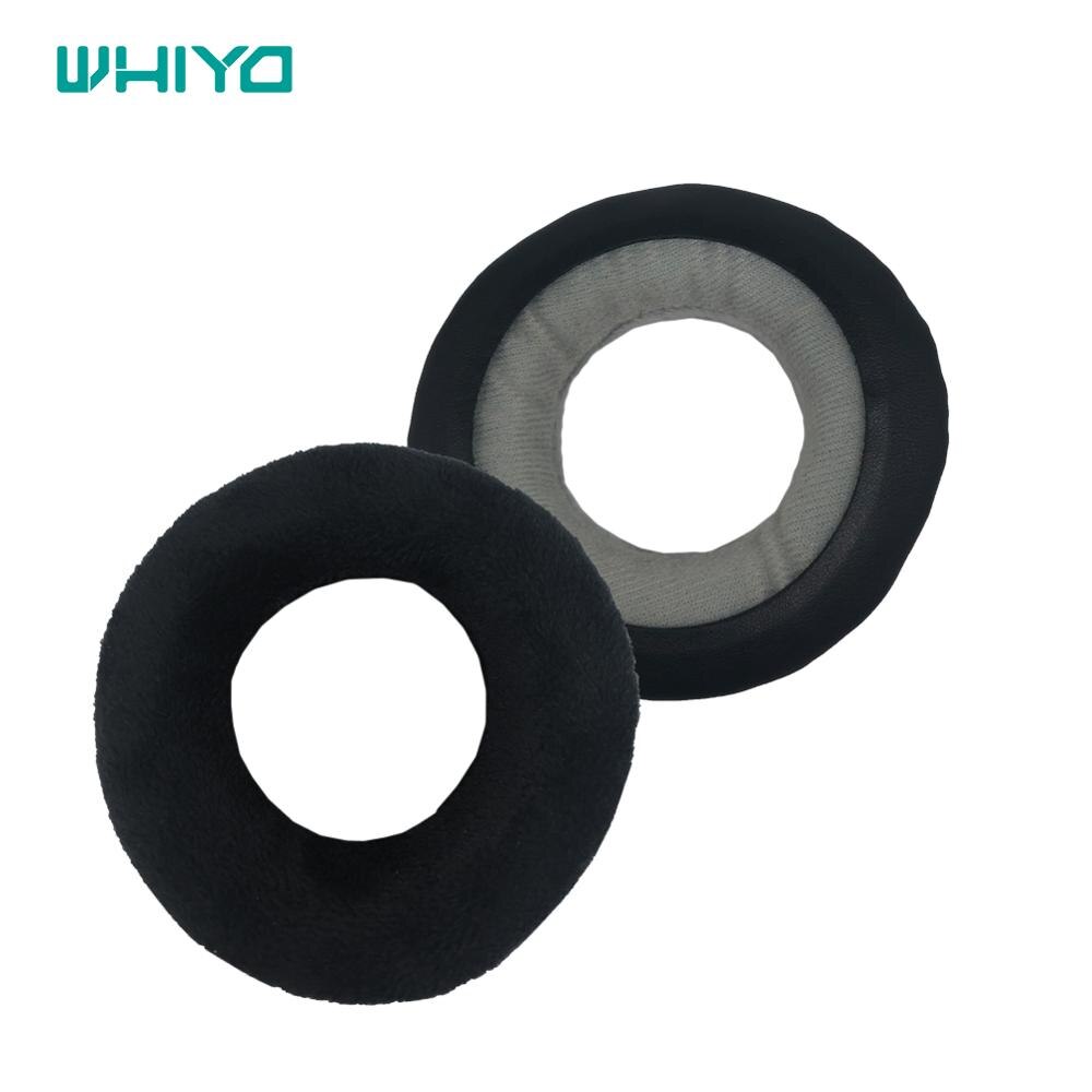 Whiyo diy zachte fluwelen vervangende oorkussens voor focal clear elear elex clear pro utopia stellia elegis kussenhoes oorkussens: Zwart