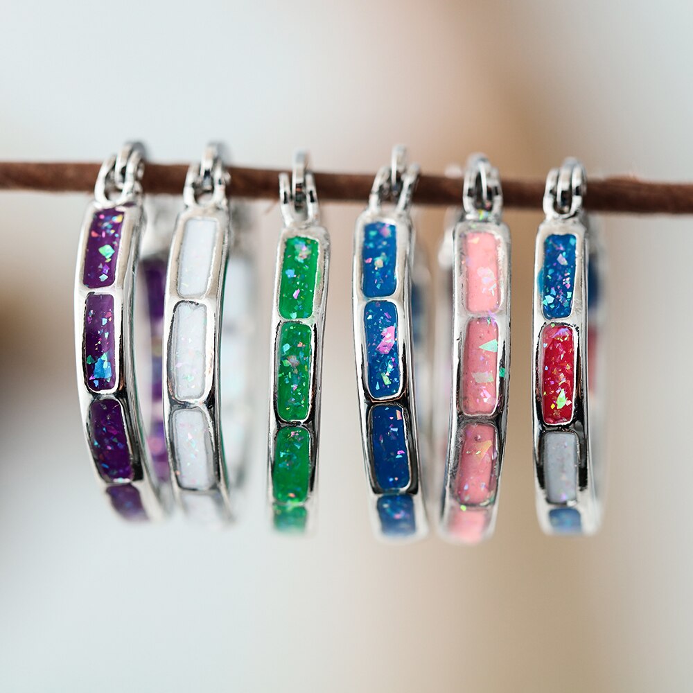 Multicolor Verlieren Gewicht Hoop Ohrringe Abnehmen Chakra Edelstahl Gesunde Stimulation Akupunkturpunkt Gallenstein Ohrringe