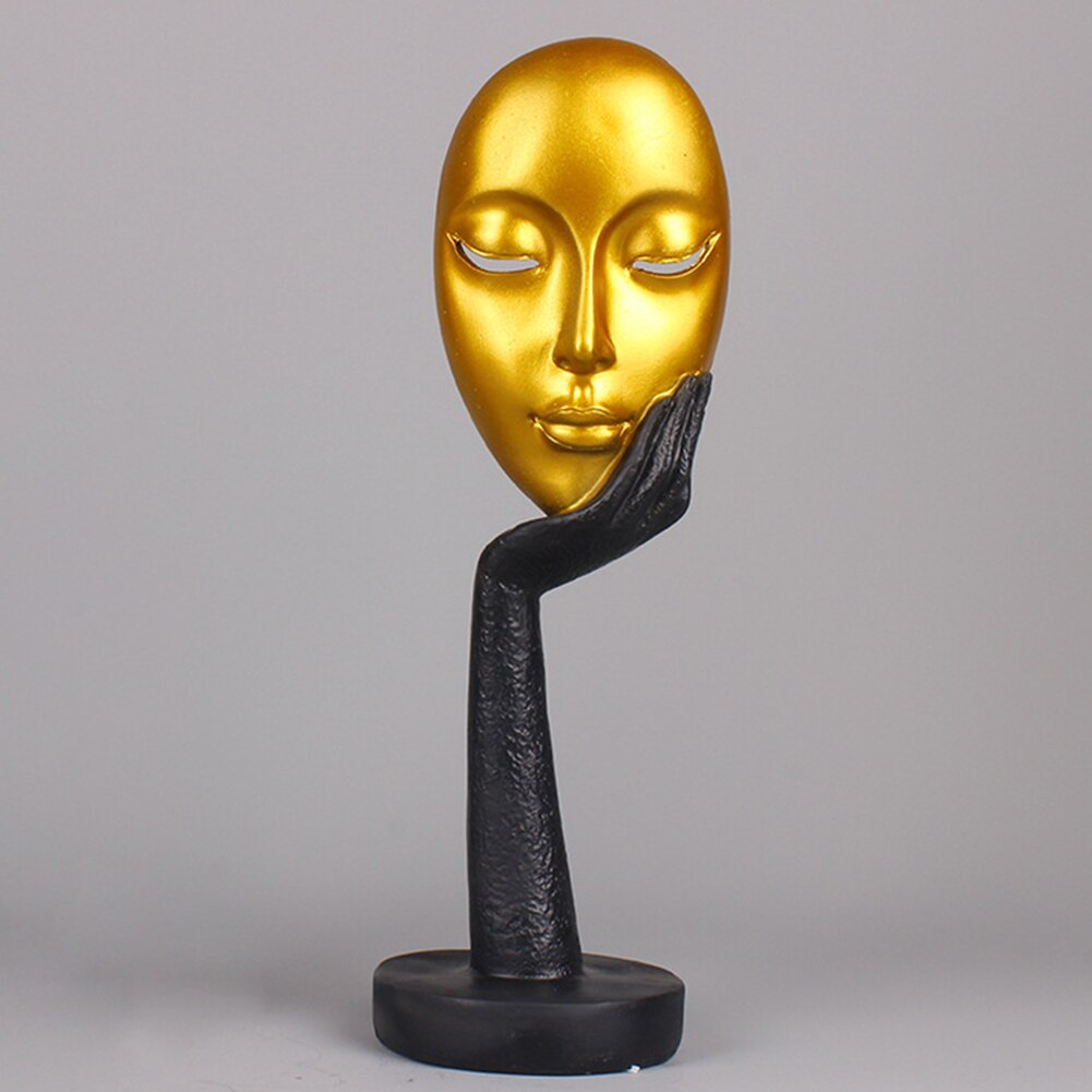 Abstrait visage humain modèle Statue résine Statues pour la décoration Sculptures Art artisanat bureau Sculpture bureau décor à la maison