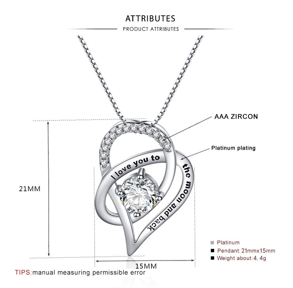 murmeln Halskette Frauen Schmuck der murmeln Schild &quot;ich liebe dich zum mond und zurück&quot; Herz Halsketten zu Meinem Mama Geburtstag