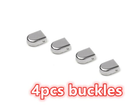 Cordones elasticos zapatillas sznurówki których nie trzeba wiązać sznurowadła dla dzieci i trampki dla dorosłych sznurowadło szybki leniwy metalowy zamek sznurowadła: 4 szt buckles