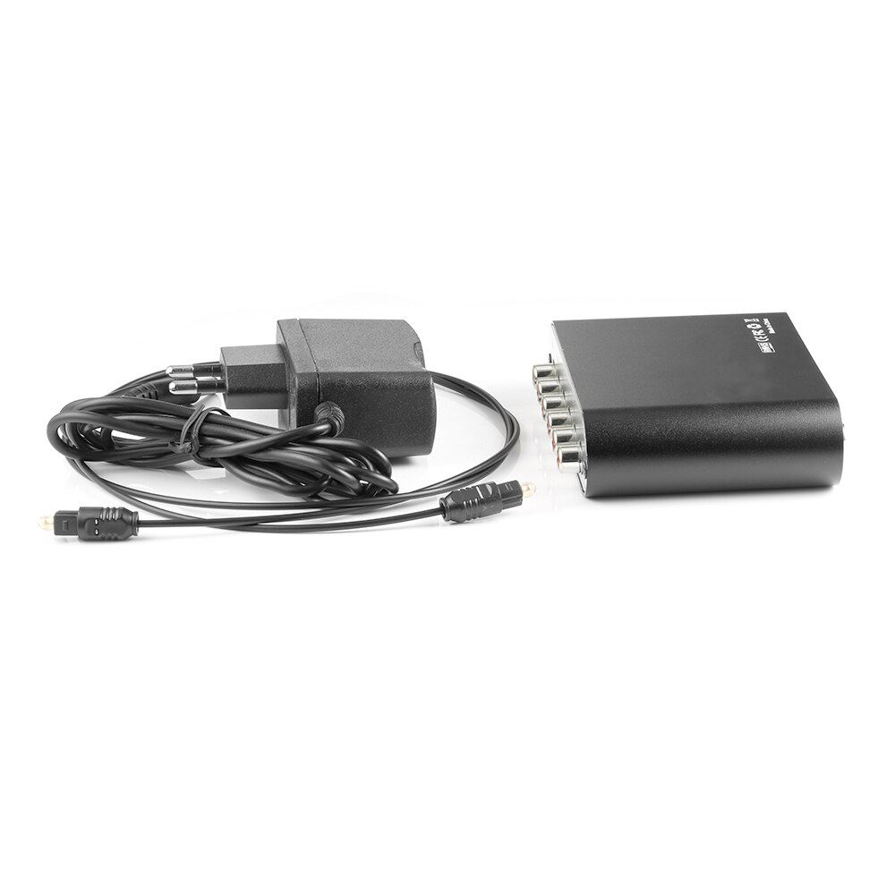 Decodificador de Audio Dolby Digital 5,1 Dts/Ac-3, convertidor óptico a RCA de 5,1 canales, adaptador de Audio de sonido, convertidor y amplificador EU