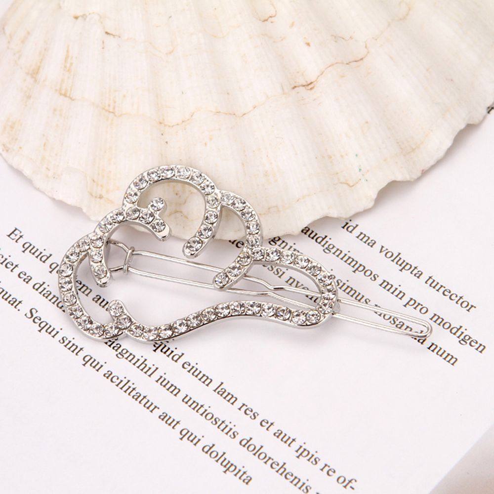 Korea Hollow Star Haar Clips voor Vrouwen Kristallen Steentjes Pentagram Haarspeld Vrouwen Bruids Haaraccessoires Hairgrip: 11