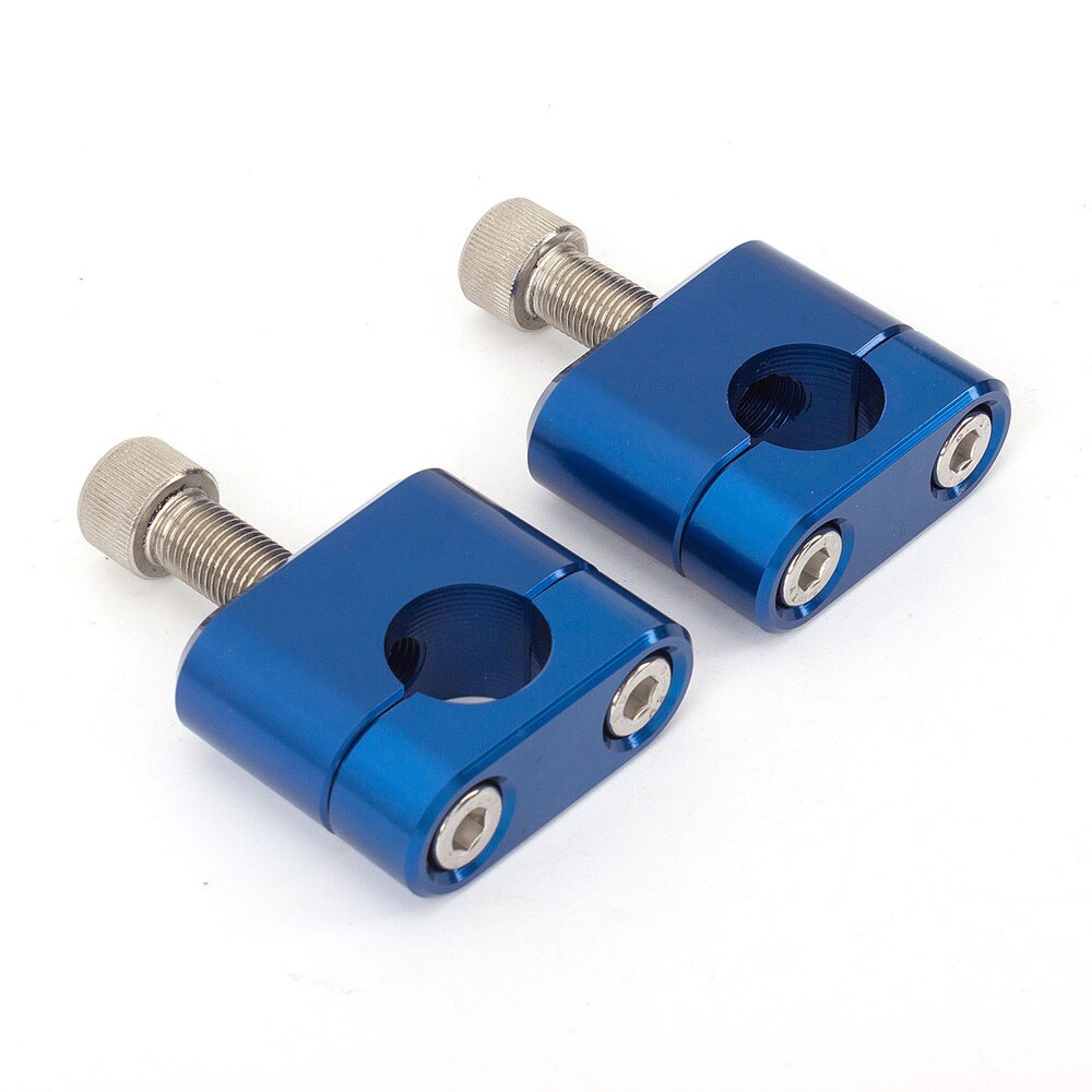 For Benelli TNT 125 135 Cnc Motorcycle Handlebar Fat Bar Mount Clamp Riser Adaptor 22 28 Mm Motorcycle Accessories: 22mm blue