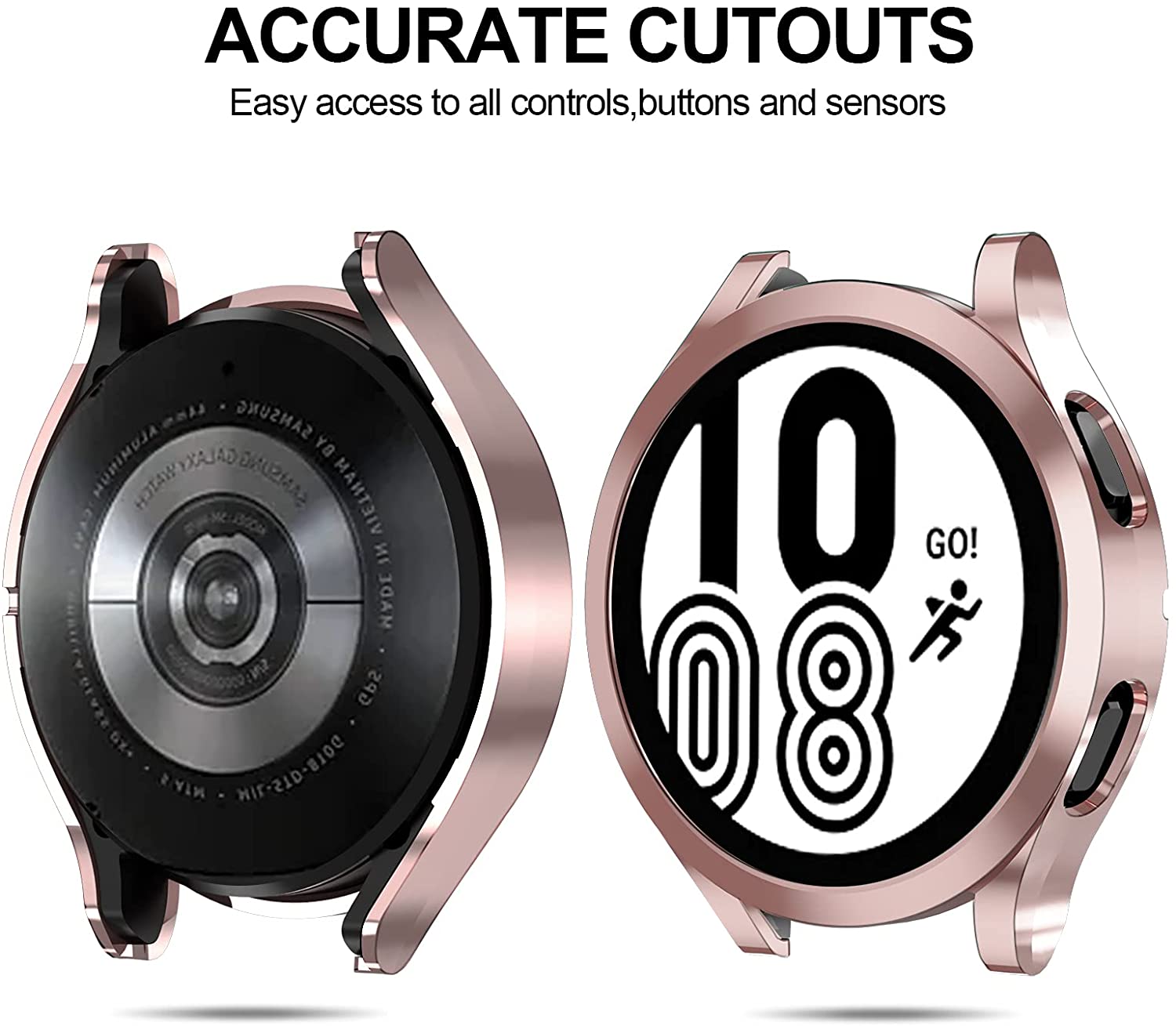 Coque de protection complète pour Samsung Galaxy Watch 5 4 44mm 40mm, coque pare-chocs Galaxy Watch 5 pro 4 Classic 42mm 46mm 45mm