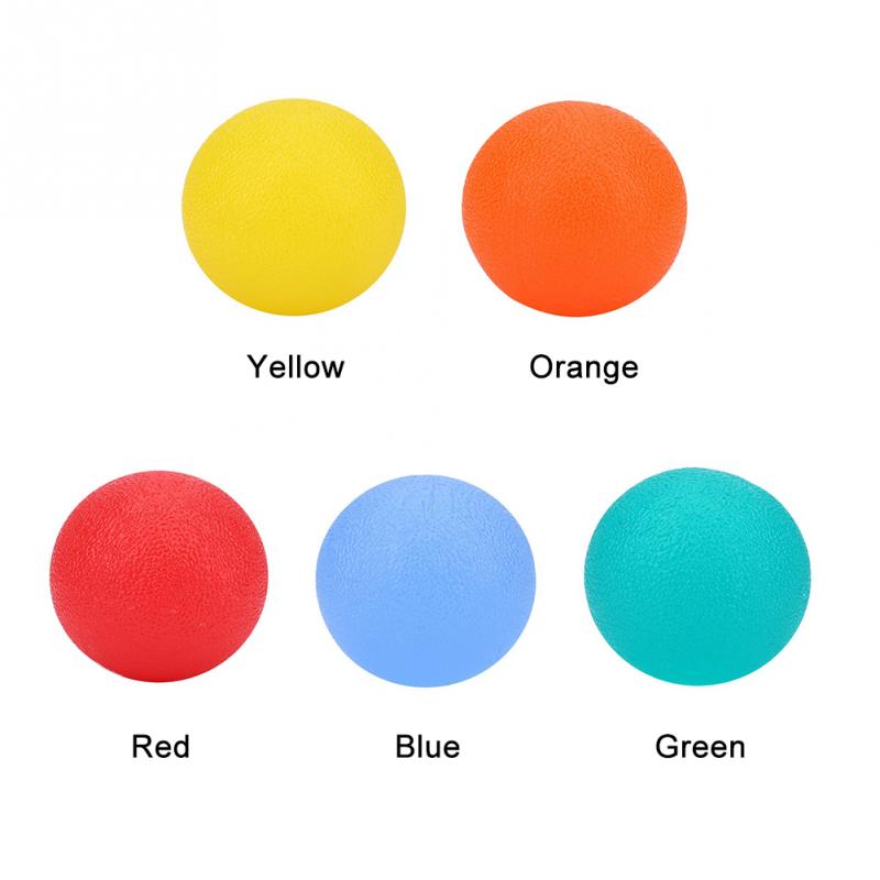Boule de poignée de thérapie de Massage de Silicone pour le soulagement de Stress d'exercice de force de doigt de main