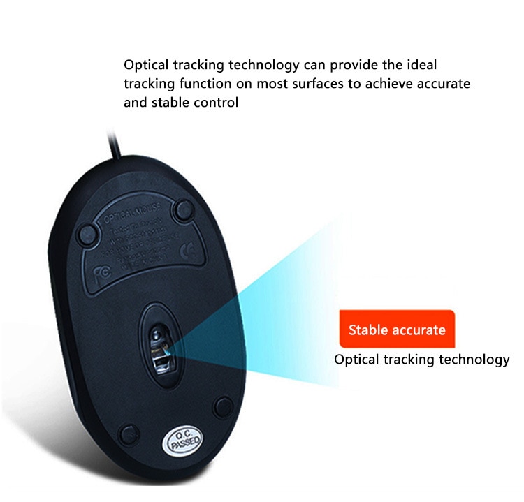 1200DPI LED Optical USB Mouse Wired Gaming Mouse Gamer 3 Button Ergonomics Computer Mice For PC Laptop Computer Desktop