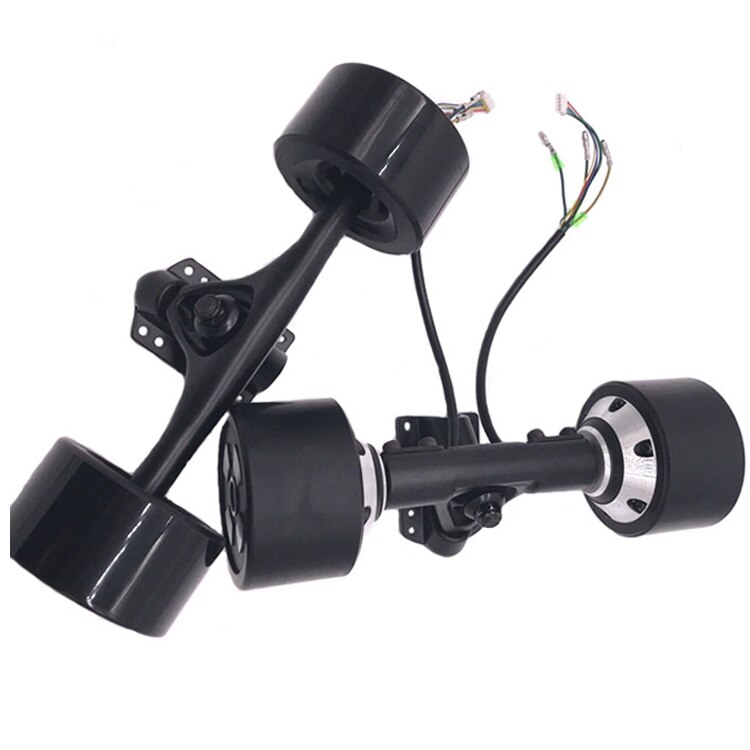 BLDC 3 inch single shaft 70MM gearless electric scooter hub motor with solid tire