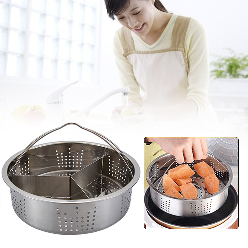 Cesta de vapor para cocinar al vapor, práctico vaporizador económico de acero inoxidable, vajilla de cocina, accesorios de huevo de vegetales para Cocina