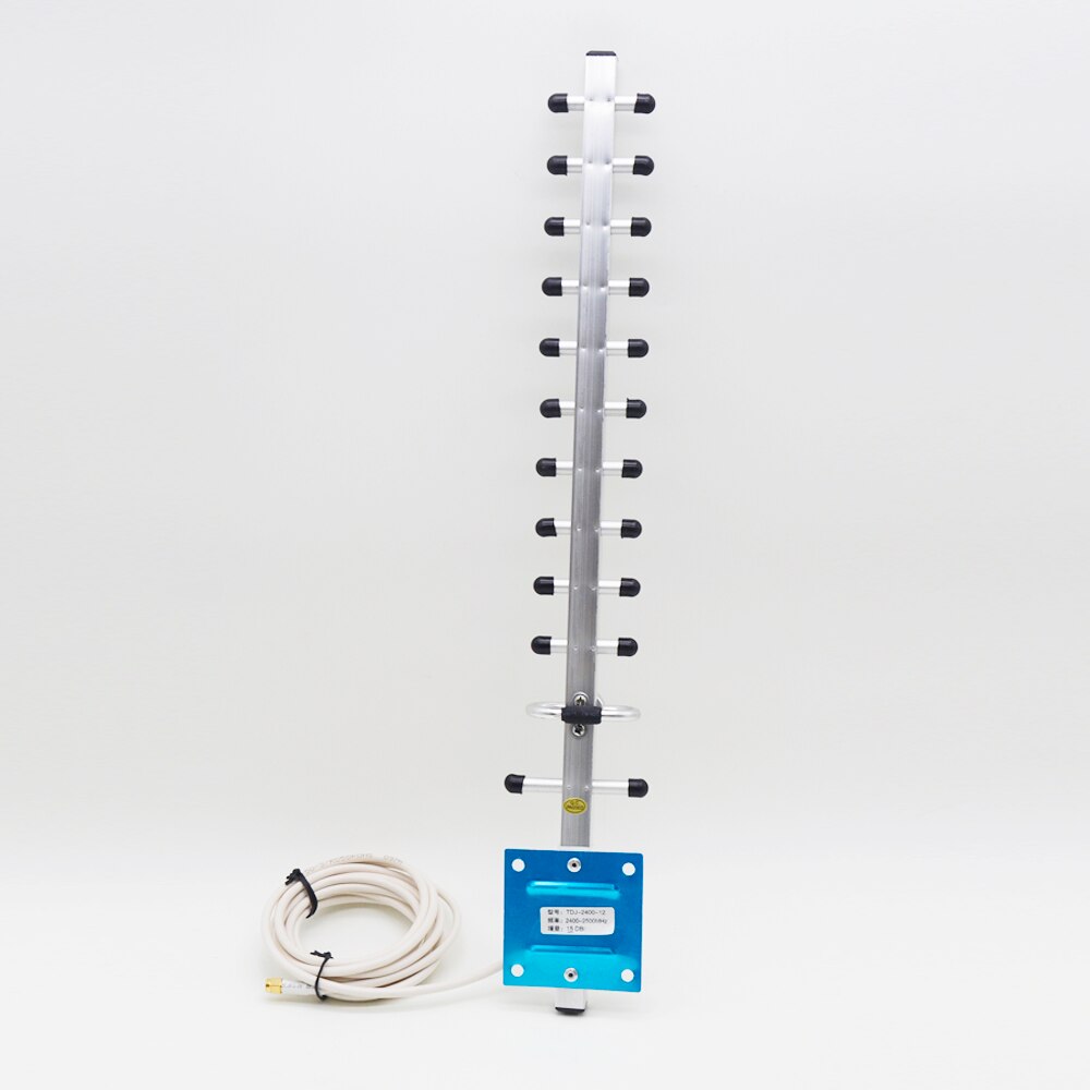 SMA 2.4GHz 15 DBi Yagi Wireless WLAN 2.4g WiFi Receiver Signal Extender Aerial 0.3m 1.5m 3m 5m 10m For Modem PCI Card Router