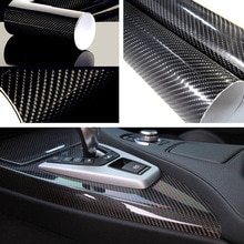 Film Car Sticker 5D Carbon Fiber Decal Decoration Desks Speaker Surfaces Wrap 30*152cm