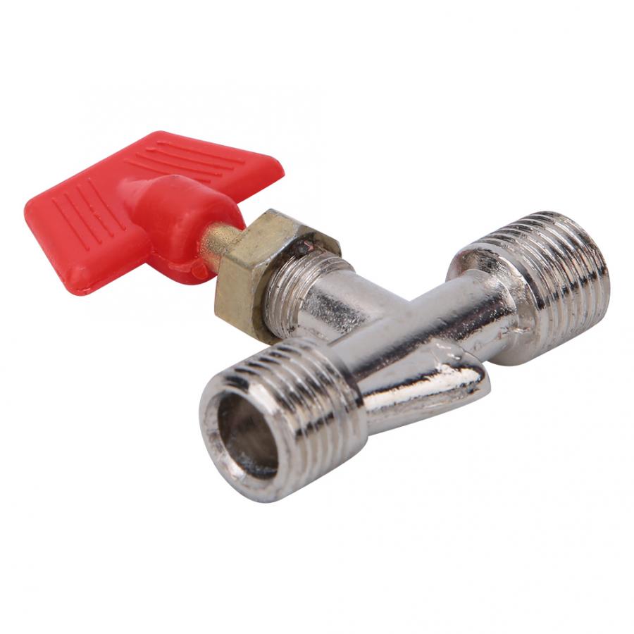 5 Pcs Needle Valve 1/4in Float Ball Valve Structure Spare Parts for Air Compressor Brass Valve 1/4in Needle Valve